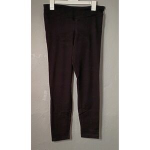2 Pairs NWT Time‎ and Tru Women's Black High Rise Fitted Leggings Size L (12-14)